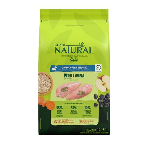 Guabi Natural Light Perro Raza Pequeña Pavo y Avena 2.5Kg con Regalo