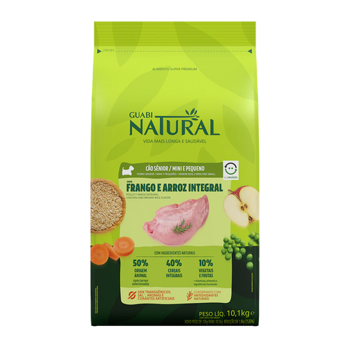 Guabi Natural Perro Senior Raza Pequeña Pollo y Arroz 2.5Kg con Regalo