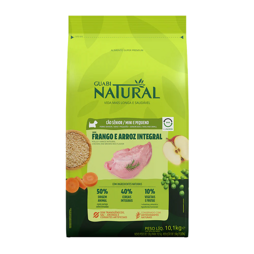 Guabi Natural Perro Senior Raza Pequeña Pollo y Arroz 10Kg con Regalo