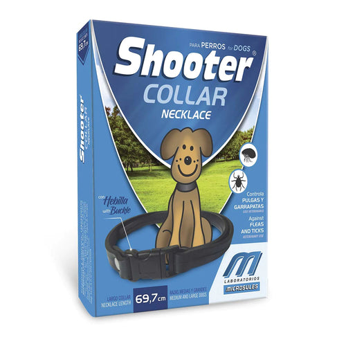 Collar Antipulgas y Garrapatas Shooter 69,7cm Razas Medianas y Grandes