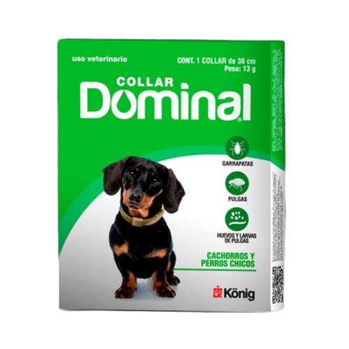 Collar Antipulgas y Garrapatas Dominal Razas Pequeñas con Snack