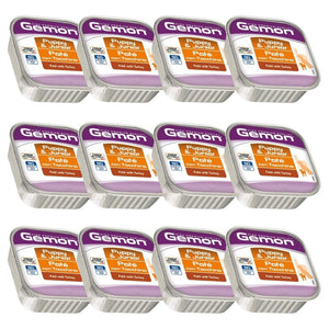 Pate Gemon High Premium Cachorro con Pavo 300g x 12 uds.