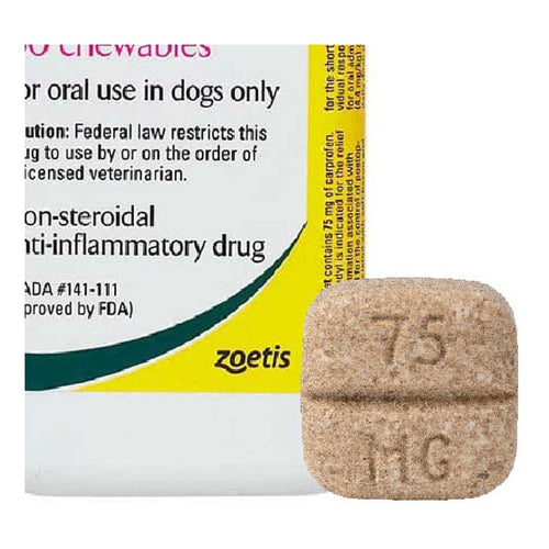 Rimadyl 75 Mg Antinflamatorio No Esteroideo X 1 Comprimido