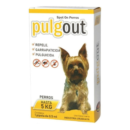 Pipeta Pulgout Perro Hasta 5 Kilos