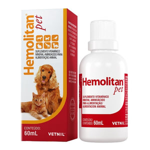 Hemolitan Pet Vetnil Suplemento Vitamínico Mineral 60ml