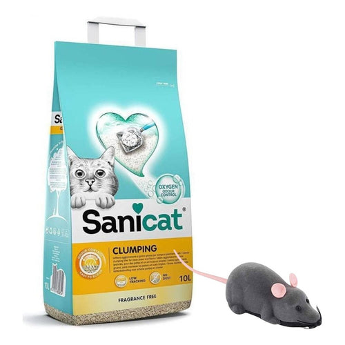 Arena Aglomerante Sanicat Clumping 10 Litros Sin Aroma