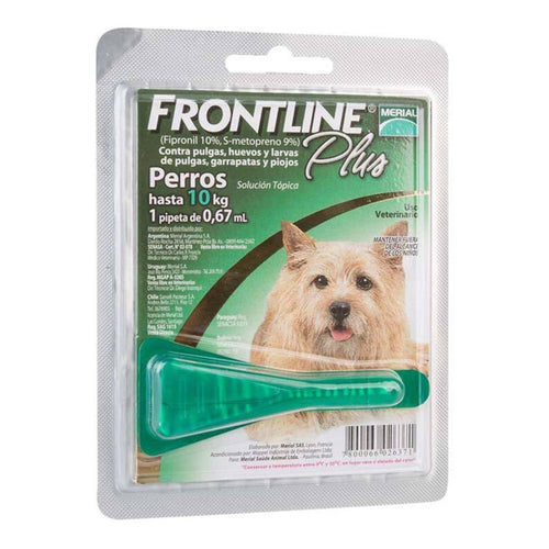 Frontline Plus Antipulgas Para Perros Hasta 10kg