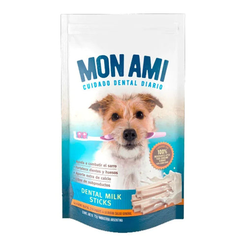 Snacks Para Perros Salud Bucal Mon Ami Dental Milky 75g