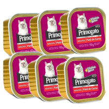Cargar imagen en el visor de la galería, Pate Primogato Gatos Adultos Carne 150 Grs X 6 Unds