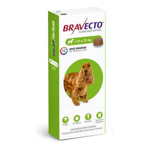 Pastilla Bravecto 10 A 20 Kg. No Pulgas Y Garrapatas 3 Meses - Veterinaria La Hacienda
