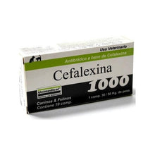 Cargar imagen en el visor de la galería, Cefalexina 1000 Antibiótico Para Perros Y Gatos X 10 Comp