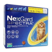 Cargar imagen en el visor de la galería, Nexgard Spectra Pastilla Antiparásito 3.5 a 7.5Kg Promo 3+1