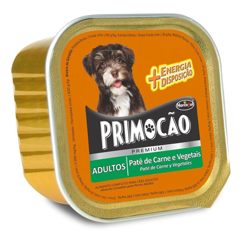 Pate Para Perros Premium Primocao Carne y Vegetales 300g