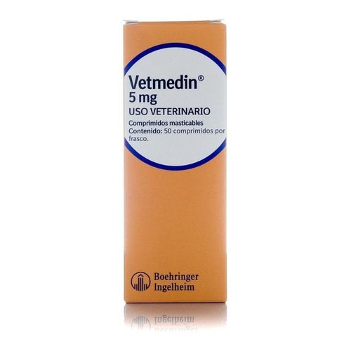 Vetmedin 5mg Con Pimobendan  Insuficiencia Cardiaca 50 Comp.