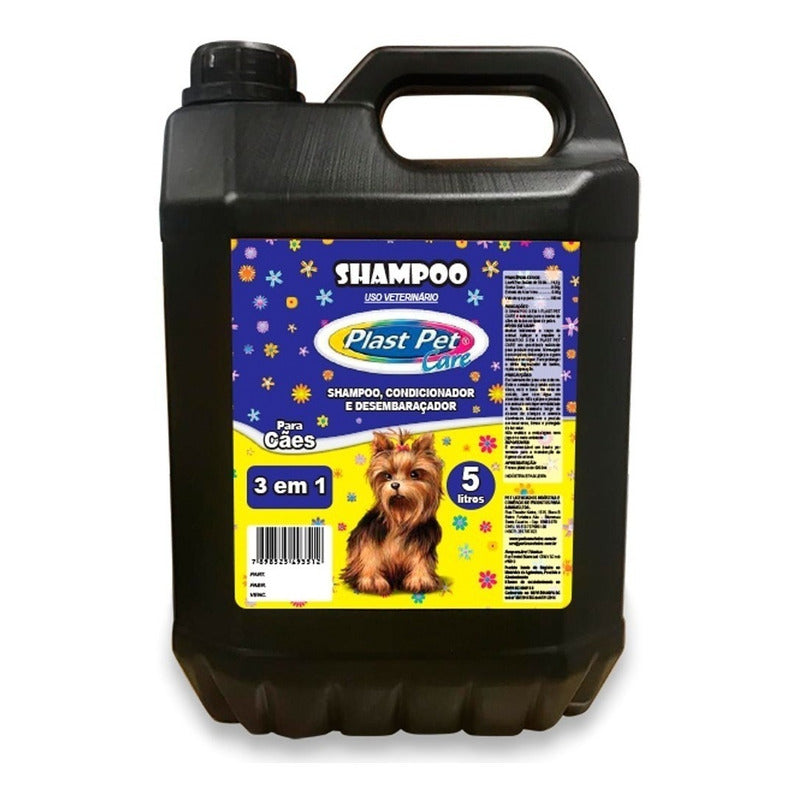 Shampoo Para Perros Plast Pet 3en1 5L