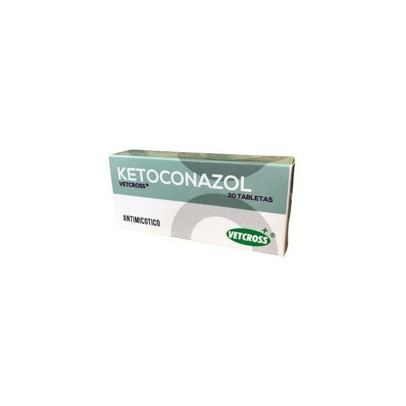 Ketoconazol Vetcross Antimicótico Funguicida 30 Comprimidos