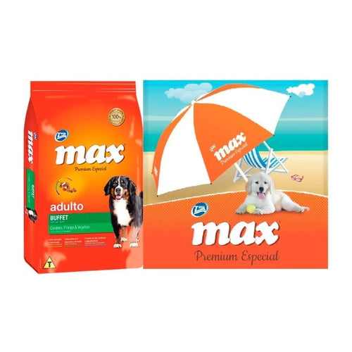 Max Buffet Pollo Y Vegetales 20+2kg Con Sombrilla