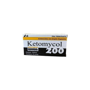 Ketomycol 200 Antimicótico Unimedical 10 Comprimidos - Veterinaria La Hacienda