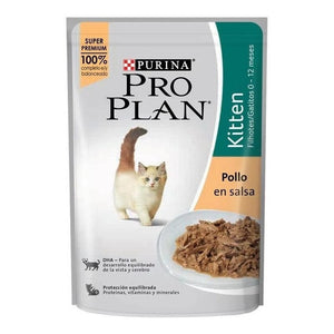 Pouch Pro Plan Gato Kitten Pollo En Salsa 85 G