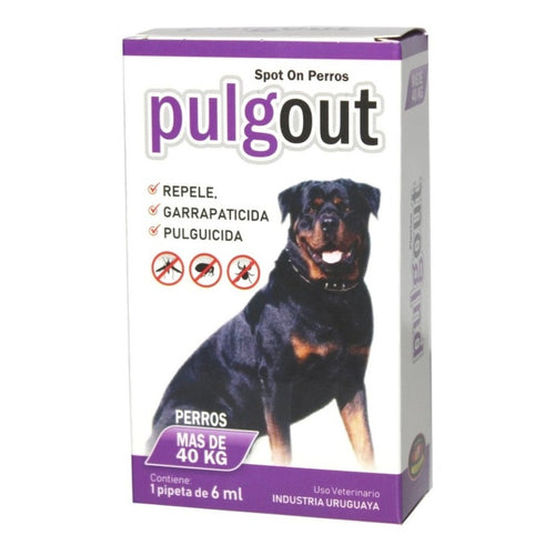 Pipeta Pulgout Perro Mas De  40 Kilos