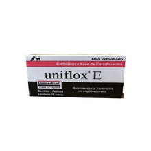 Cargar imagen en el visor de la galería, Uniflox E  Antibiótico Enrofloxacina Unimedical X 10 Comp