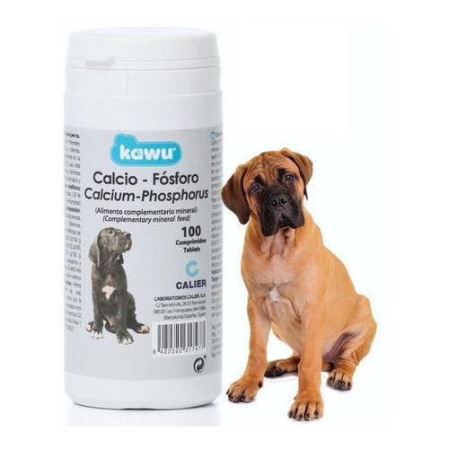 Suplemento Calcio Fosforo Para Perros Kawu 100 Comprimidos