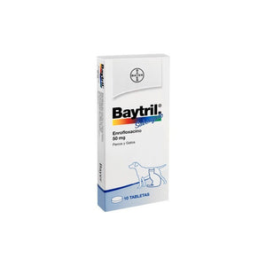 Baytril Saborizado Antibiótico Enrofloxacina Bayer 10 Comp