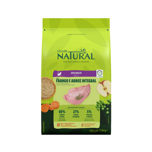 Guabi Natural Gato Adulto Pollo y Arroz Integral 7.5Kg con Regalo