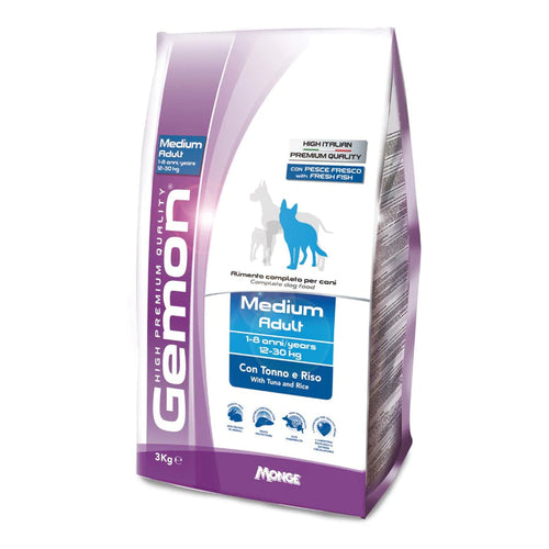 Gemon High Premium Perro Adulto Atun 20kg (Piel Sensible) con Regalo