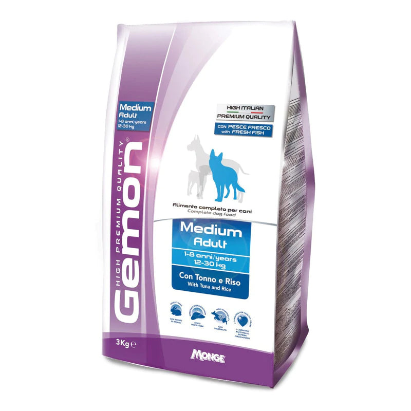 Gemon High Premium Perro Adulto Atun 3kg (Piel Sensible) con Regalo