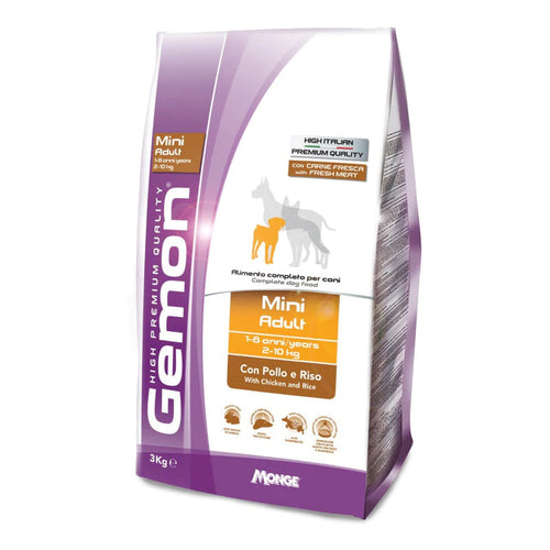 Gemon High Premium Perro Adulto Mini Pollo 3kg con Regalo