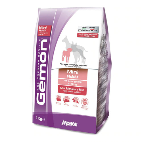 Gemon High Premium Perro Adulto Mini Salmon 3kg con Regalo