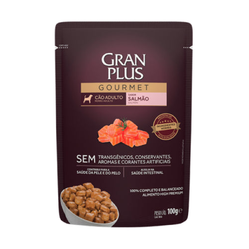 Gran Plus Gourmet Pouch Perro Adulto Salmon 100g