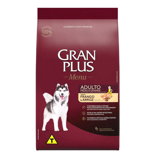 Gran Plus High Premium Adulto Pollo y Arroz 20kg con Regalo