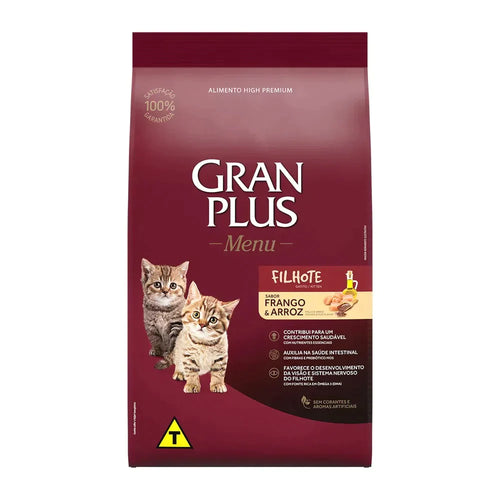 Gran Plus High Premium Gatito Pollo y Arroz 10Kg con Regalo