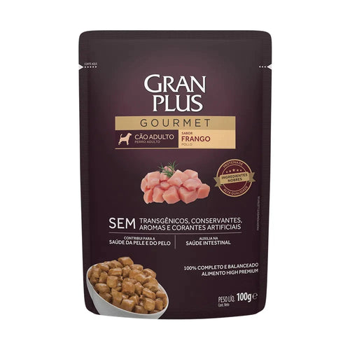Gran Plus Gourmet Pouch Perro Adulto Pollo 100g