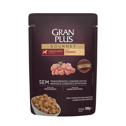 Gran Plus Gourmet Pouch Perro Cachorro Pollo 100g