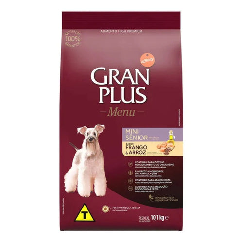 Gran Plus High Premium Senior Raza Pequeña Pollo y Arroz 3Kg con Regalo