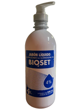 Cargar imagen en el visor de la galería, Shampoo Jabon Liquido Clorhexidina 4% Bioset 500ml