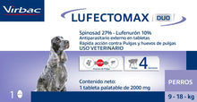 Cargar imagen en el visor de la galería, Pastilla Antipulgas Lufectomax Duo 9 a 18Kg (30 días)