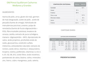 Old Prince Equilibrium Cachorro 7.5Kg Con Regalo