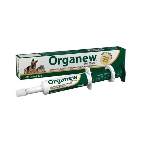 Organew Pet Pasta Vetnil Suplemento Aminoácido 12g