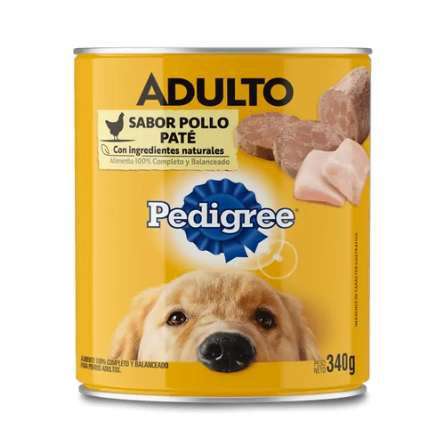 Pate Pedigree Perro Adulto Pollo 340g