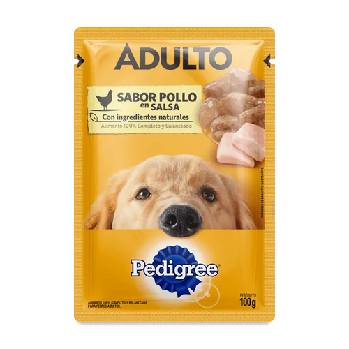 Pouch Pedigree Adulto Pollo 100g