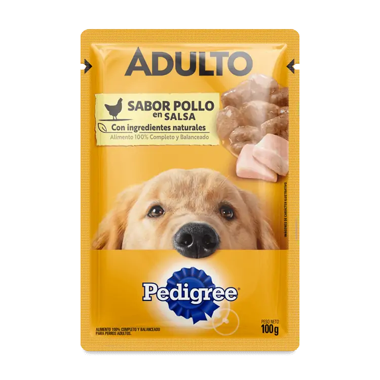 Pouch Pedigree Adulto Pollo 100g