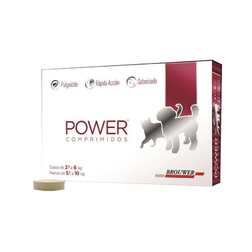 Power Pastilla Antipulgas Perro 5 a 10kg Gatos 3 a 6kg