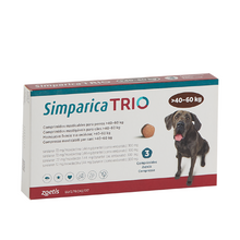 Cargar imagen en el visor de la galería, Simparica Trio 40 A 60 Kg X 3 comprimidos Parásitos Interno Y Externo