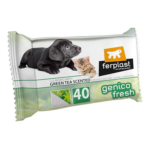 Toallitas Húmedas Para Mascotas Genico Fresh Glove 40 Un.