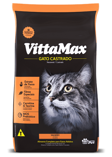 Vittamax Gato Castrado Salmón 10Kg con Regalo