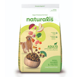 Naturalis Perro Adulto Pollo, Pavo y Frutas 12kg con Regalo